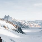 mountains covered with snow