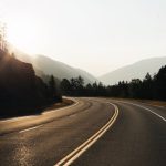 empty curved road